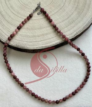 Kette Thulit, 6 mm Kugeln – Mut, Lebenskraft & Aufbruch